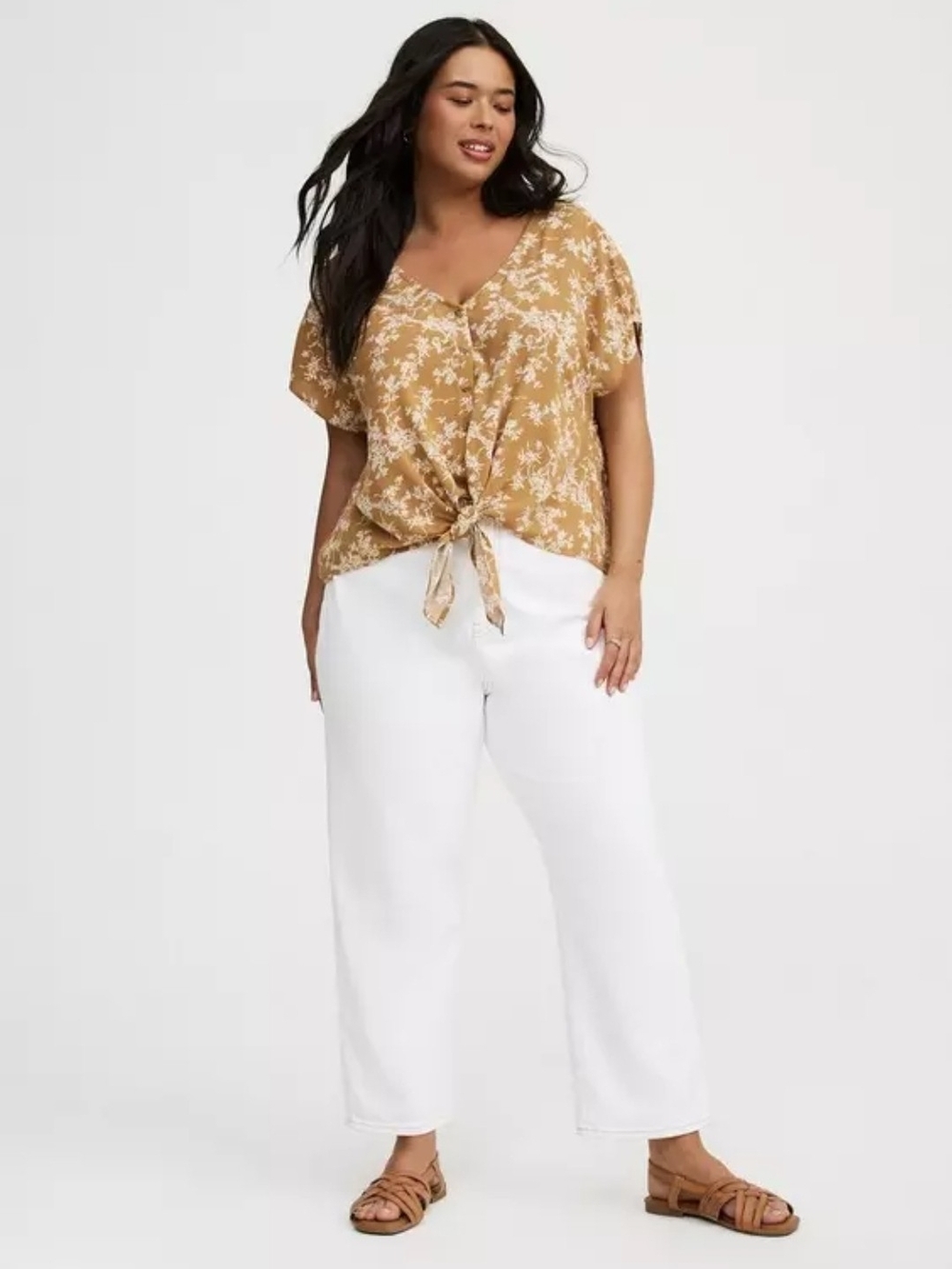 Torrid Dolman Tie-Front Top - Size 1